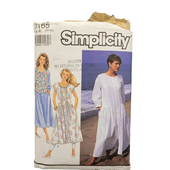 Simplicity Sewing Pattern #7165 Size A PT-XL Misses Miss Petite - Picture 1 of 3